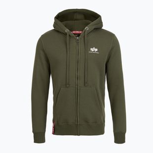 Bluză pentru bărbați Alpha Industries Basic Zip SL dark olive