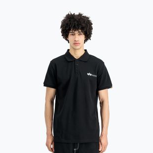 Tricou pentru bărbați Alpha Industries Basic Polo Small Logo black