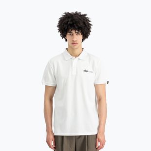 Tricou pentru bărbați Alpha Industries Basic Polo Small Logo white