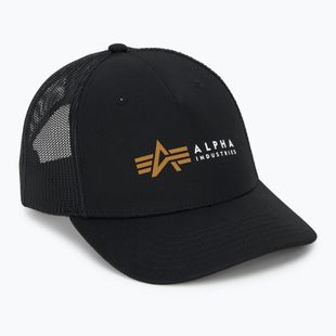 Șapcă pentru bărbați Alpha Industries Label Trucker black
