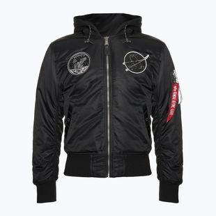 Barbati Alpha Industries MA-1 VF Hood Dark Side negru / reflectorizant sacou
