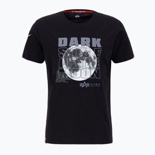 Tricou pentru bărbați Alpha Industries Dark Side negru / reflectorizant
