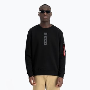 Bluză pentru bărbați Alpha Industries Reflective Print Sweater black