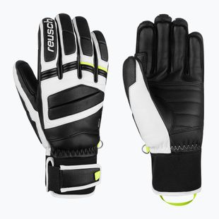 Mănuși de schi Reusch Master Pro black/white/safety yellow