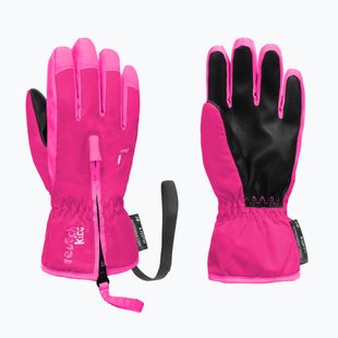 Mănuși de schi pentru copii Reusch Ben fuchsia purple/knockout pink