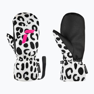 Mănuși de schi pentru copii Reusch Carter R-Tex XT Junior Mitten white/grey leopard