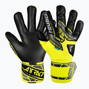 Mănuși de portar Reusch Attrakt Duo Evolution safety yellow/silver/black