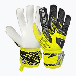Mănuși de portar Reusch Attrakt Solid safety yellow/silver