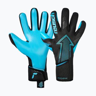 Mănuși de portar Reusch Fastgrip Aqua black/aqua blue