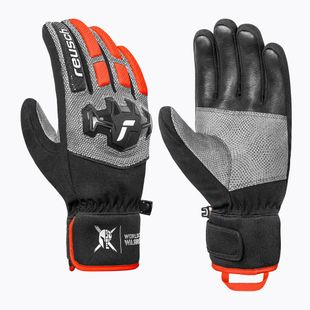 Mănuși de schi pentru bărbați Reusch Worldcup Warrior R-Tex XT black/silver/fluo red