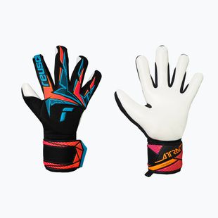 Mănuși de portar Reusch Attrakt Freegel Advance black/aqua blue/shocking orange