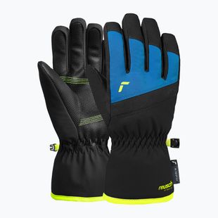 Mănuși de schi pentru copii Reusch Wonder R-TEX® XT Junior blck/bril blu/safety yell