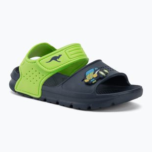 Sandale pentru copii Kangaroos KangaSwim II dark navy/lime