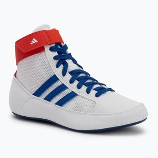 Încălțăminte de wrestling pentru copii adidas Havoc white blue red