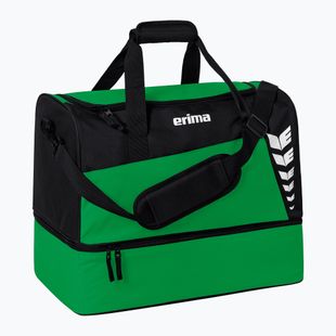 Geantă de antrenament ERIMA Six Wings Sports Bag With Bottom Compartment 94,5 l emerald/black