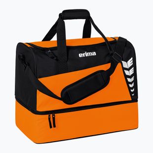 Geantă de antrenament ERIMA Six Wings Sports Bag With Bottom Compartment 60 l orange/black