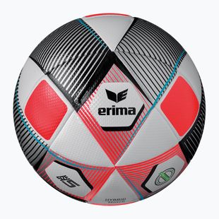 Minge de fotbal ERIMA Hybrid Match silver/fiery-coral mărime 5