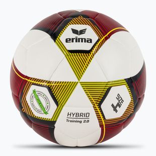 Minge de fotbal ERIMA Hybrid Training 2.0 red/lime mărime 4