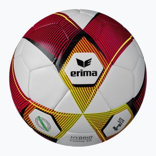 Minge de fotbal ERIMA Hybrid Training 2.0 red/lime mărime 4