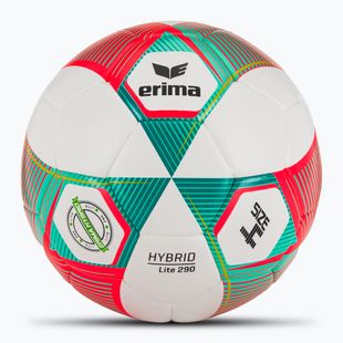 Minge de fotbal ERIMA Hybrid Lite 290 flery-coral/petrol mărime 4