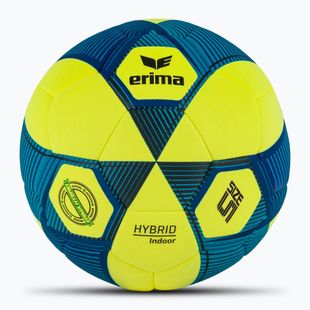 Minge de fotbal ERIMA Hybrid Indoor yellow/new royal blue mărime 4
