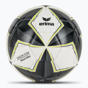 Minge de fotbal ERIMA Senzor Star Match Mini black/grey mărime 0
