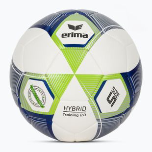 Minge de fotbal ERIMA Hybrid Training 2.0 size 5 metallic blue/silver/lime