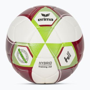 Minge de fotbal ERIMA Hybrid Training 2.0 size 4 metallic red/silver/lime
