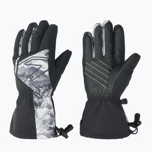 Mănuși de schi pentru copii  ZIENER Laval Aquashield AW black/grey mountain