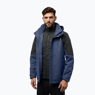 Jachetă 3w1 pentru bărbați Jack Wolfskin Romberg 3In1 midnight sky