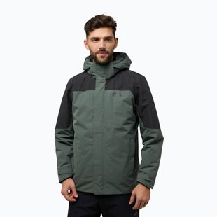 Jachetă 3w1 pentru bărbați  Jack Wolfskin Romberg 3In1 slate green