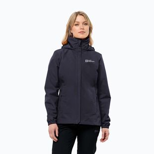 Jachetă de ploaie pentru femei Jack Wolfskin Stormy Point 2L graphite