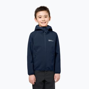 Geacă softshell pentru copii Jack Wolfskin Fourwinds night blue
