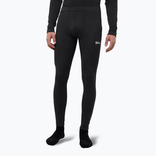 Pantaloni termoactivi pentru bărbați Jack Wolfskin Infinite Warm black