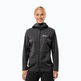 Geacă softshell pentru femei Jack Wolfskin Feldberg Hoody black