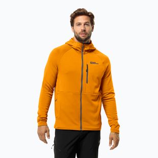 Hanorac pentru bărbați Jack Wolfskin Kolbenberg Hooded Fz safflower