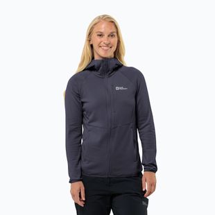 Hanorac pentru femei Jack Wolfskin Kolbenberg Hooded Fz graphite