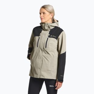 Geacă de ploaie pentru femei  Jack Wolfskin Jasper 2L stone