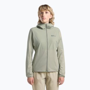 Hanorac pentru femei Jack Wolfskin Prelight Trail Hoody mint leaf