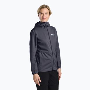 Geacă softshell pentru femei Jack Wolfskin Feldberg Hoody graphite