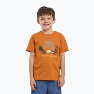 Tricou pentru copii  Jack Wolfskin Graphic Cotton T print soft amber