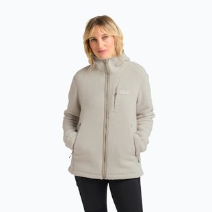 Bluză pentru femei Jack Wolfskin Cradle Mountain Pile Full Zip pale sand