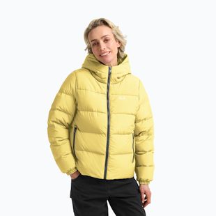 Geacă cu puf pentru femei Jack Wolfskin Frozen Palace lemon ice