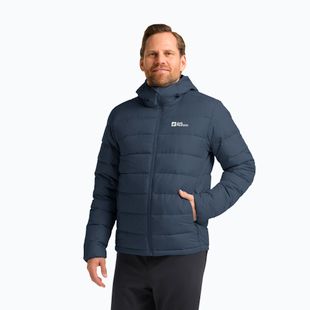 Geacă cu puf pentru bărbați Jack Wolfskin Ather Down Hoody midnight sky/dark navy