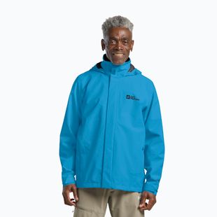 Geacă de ploaie pentru bărbați Jack Wolfskin Trailtime 2L aurora blue