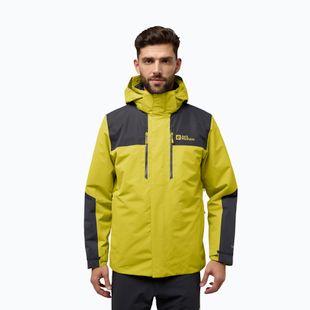 Geacă 3în1 pentru bărbați Jack Wolfskin Jasper 3In1 chartreuse