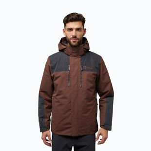 Geacă 3în1 pentru bărbați Jack Wolfskin Jasper 3In1 hot choc
