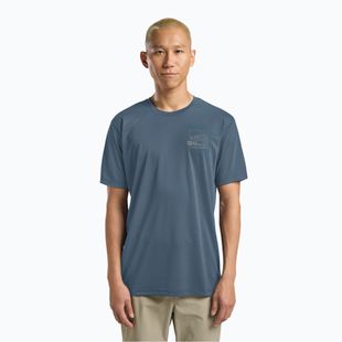 Tricou pentru bărbați Jack Wolfskin Vonnan Graphic peak trail midnight sky