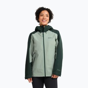 Geacă de ploaie pentru femei Jack Wolfskin Wildbound 2L green zinnia