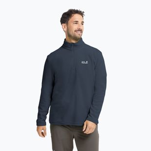 Bluză fleece pentru bărbați Jack Wolfskin Taunus 100 Half Zip midnight sky
